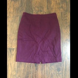 Wine colored Pencil Skirt